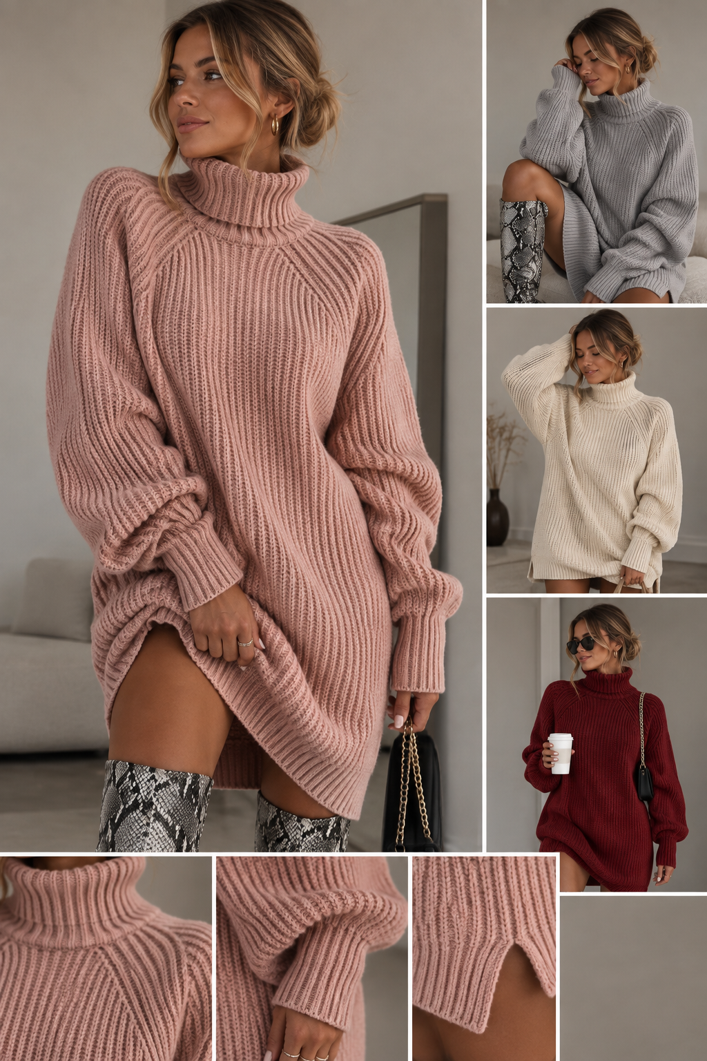 Sigrid Oversized Stickad Polotröja