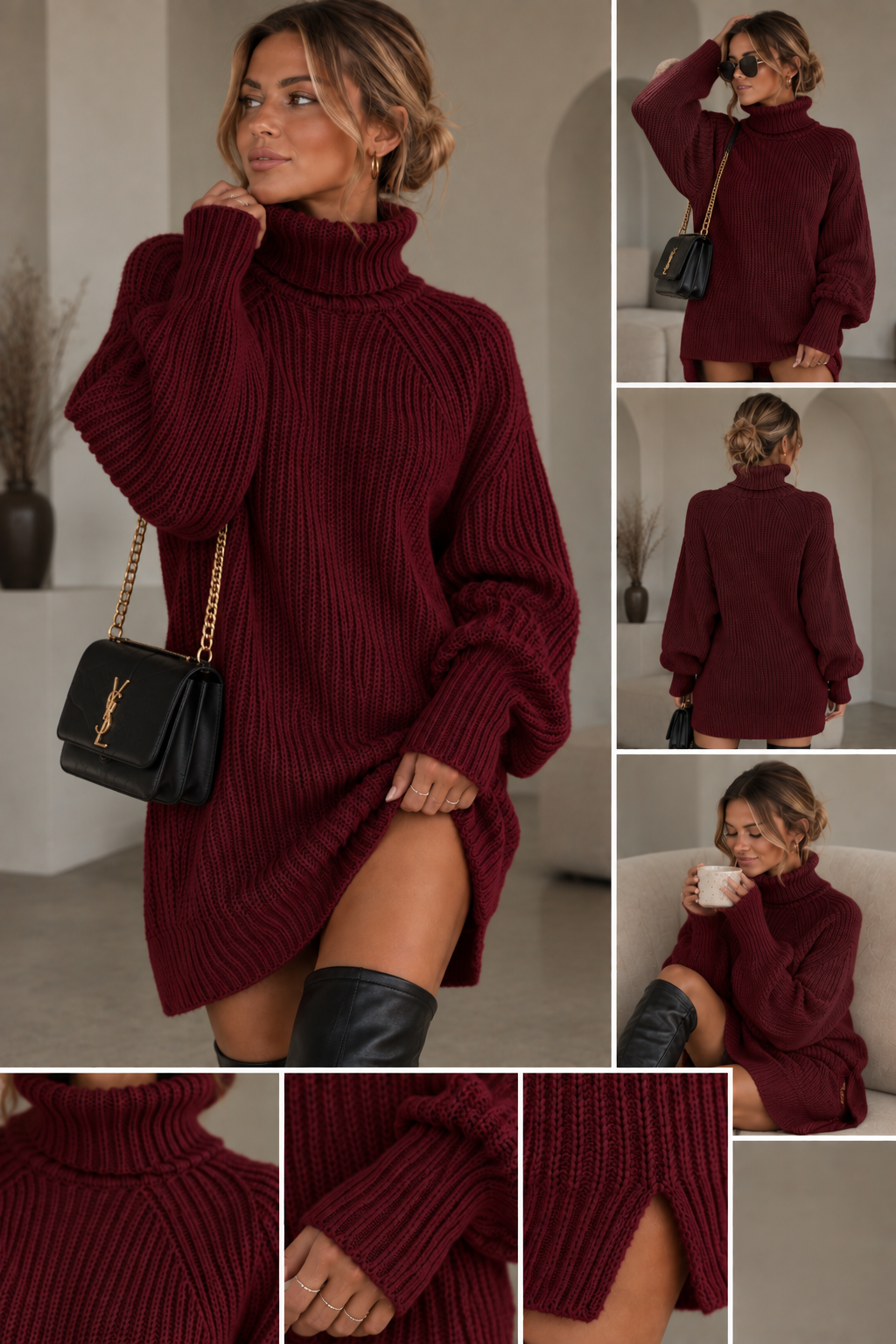Sigrid Oversized Stickad Polotröja