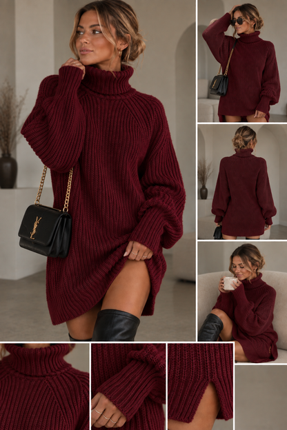 Sigrid Oversized Stickad Polotröja