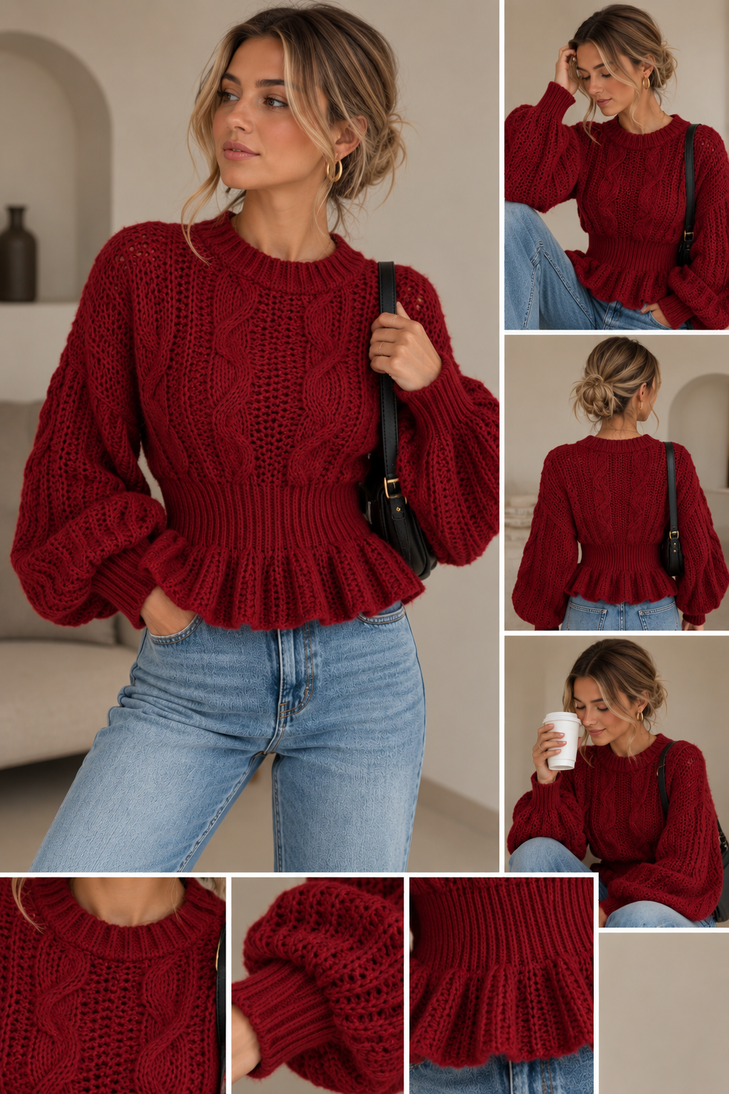 Amelie Feminin Stickad Tröja