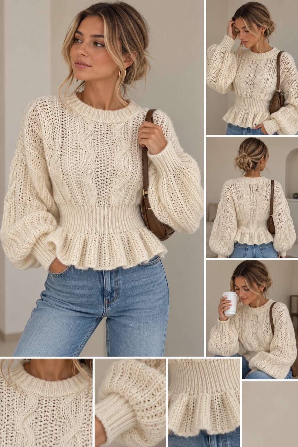 Amelie Feminin Stickad Tröja