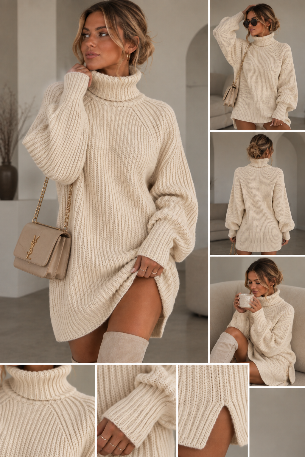 Sigrid Oversized Stickad Polotröja