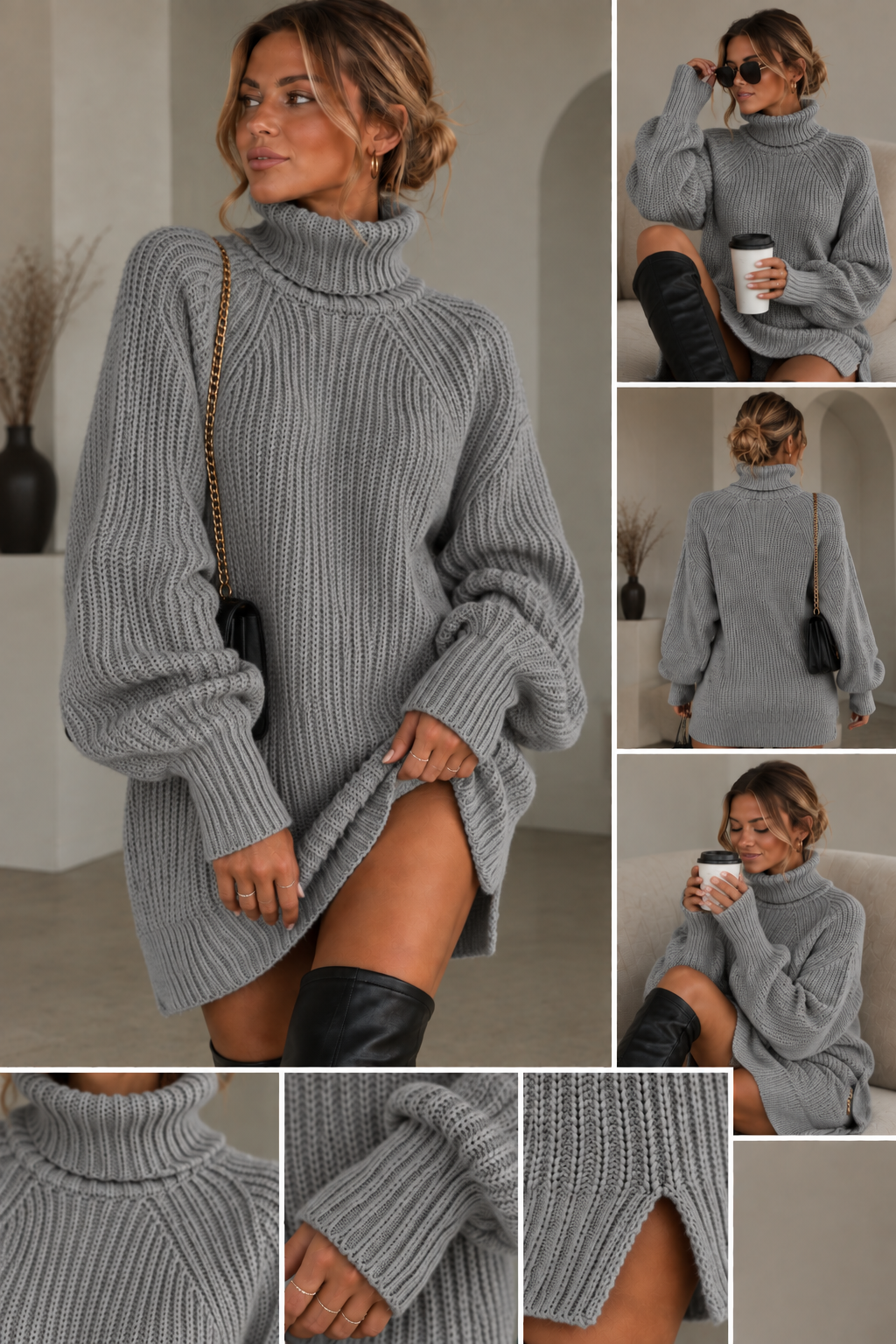 Sigrid Oversized Stickad Polotröja